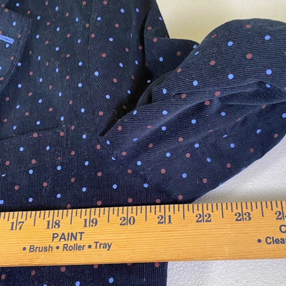 Tailorbyrd Collection Sport Jacket Men's size 40L Cotton Stylish navy blue - Picture 9 of 14